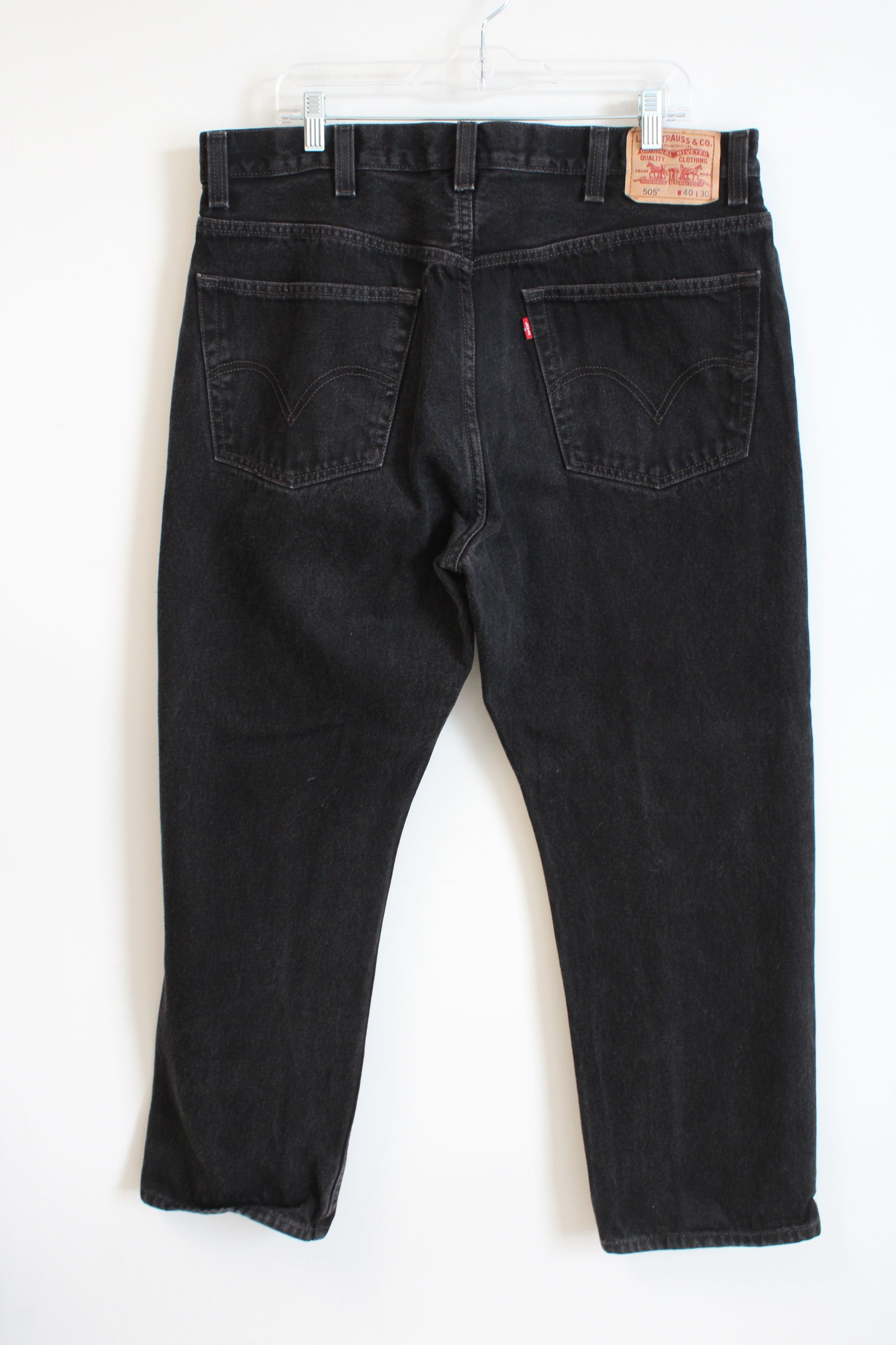 Levi's 505 Regular Fit Black Jeans | 40X30