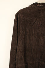 NEW J.Jill Chocolate Brown Corduroy Satin Collar Jacket | 3X