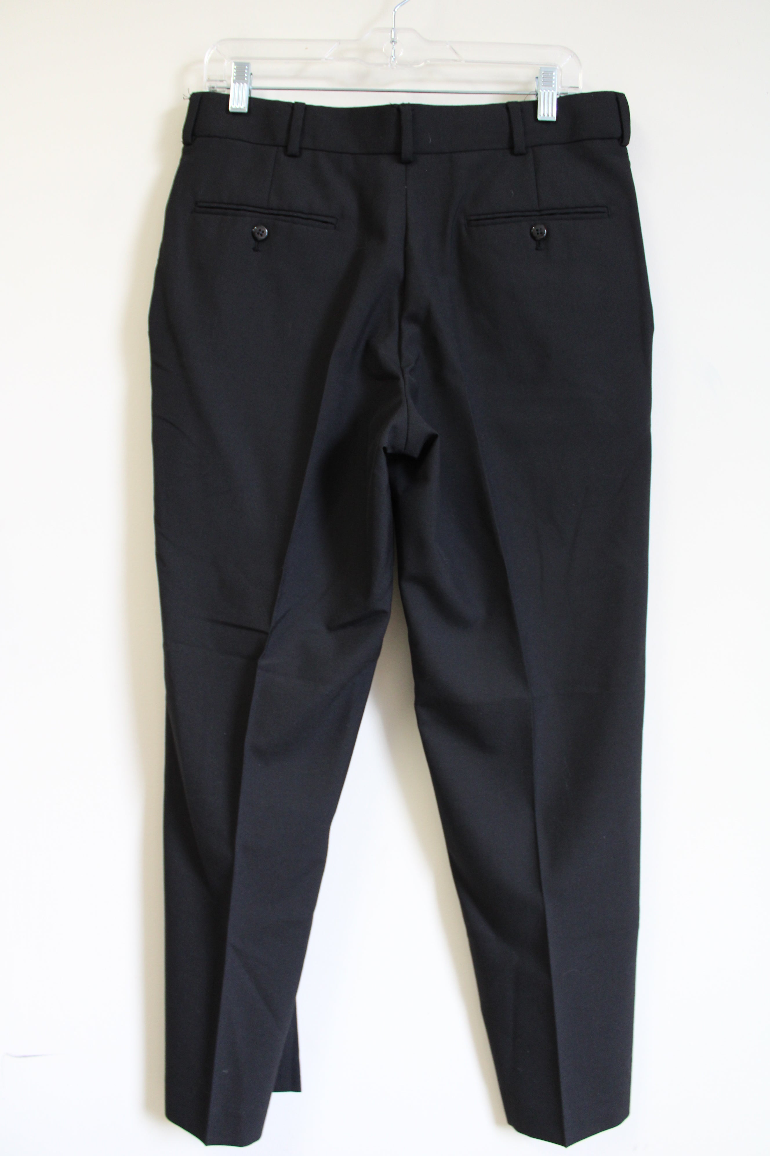 Stafford Classic Fit Black Pants | 32X30