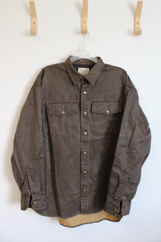Cabela's Brown Button Down Jacket | L