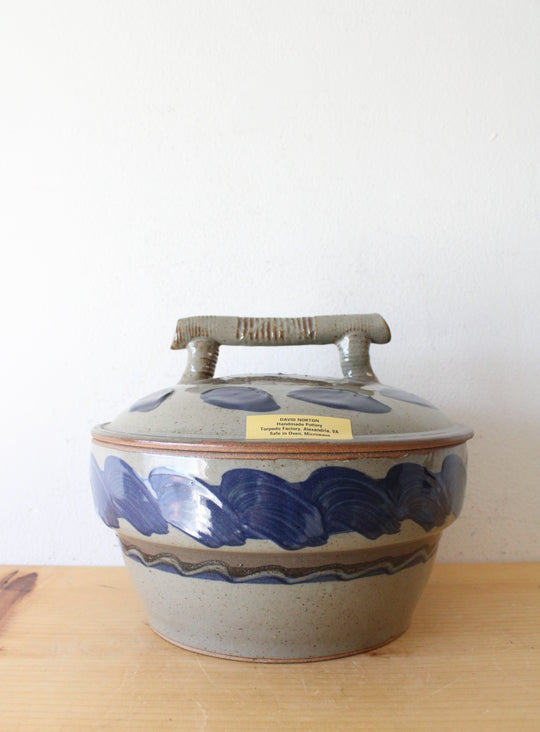 David Norton Handmade Pottery Blue & Gray Yunnan Steamer