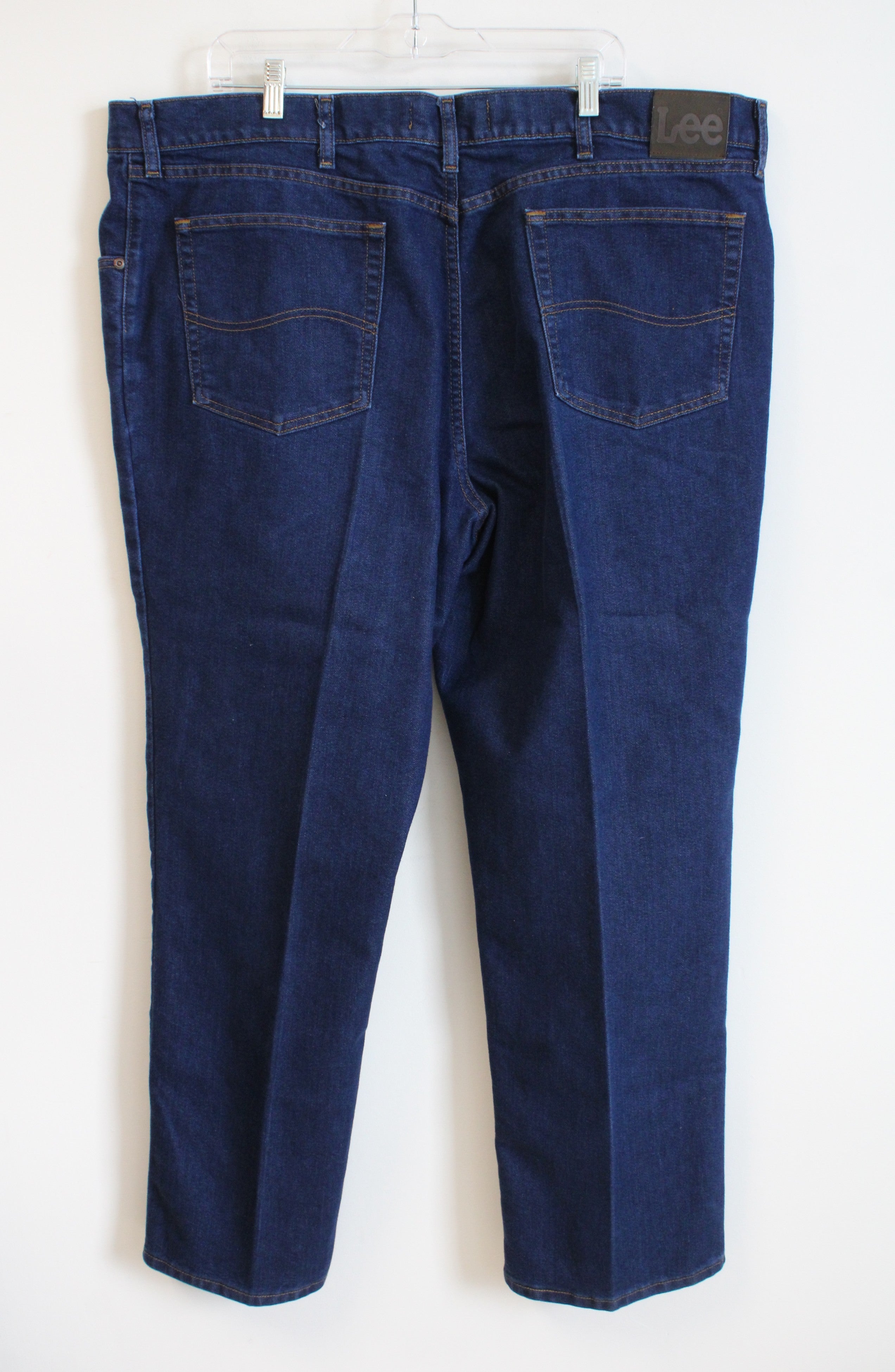 Lee Regular Fit Straight Leg Dark Wash Jeans | 46X32