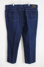 Lee Regular Fit Straight Leg Dark Wash Jeans | 46X32