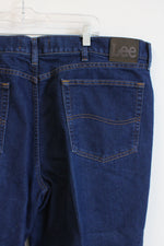 Lee Regular Fit Straight Leg Dark Wash Jeans | 46X32