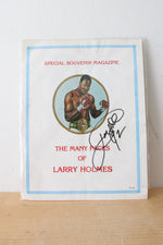 The Many Faces Of Larry Holmes Special Souvenir Magazine Signed Copy