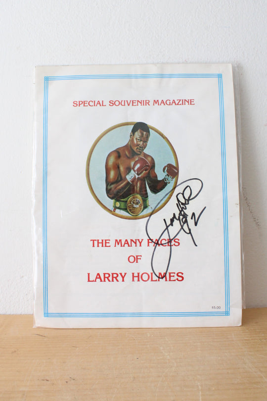 The Many Faces Of Larry Holmes Special Souvenir Magazine Signed Copy