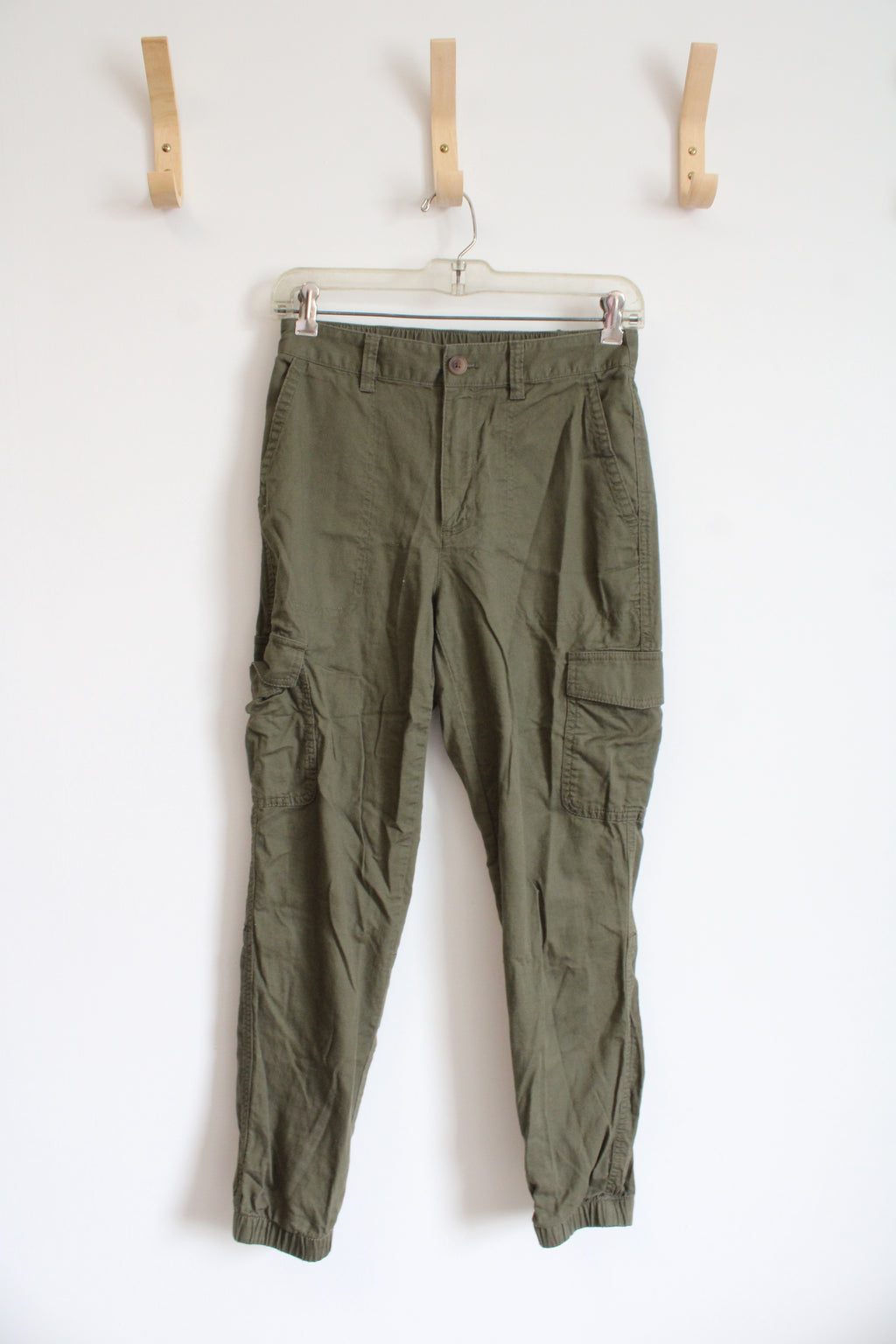 Gap Olive Green Girlfriend Jogger Pants | 2