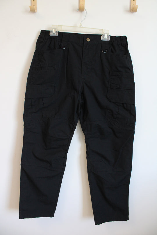 CQR Tactical Black Ripstop Cargo Workwear Pants | 36WX32L
