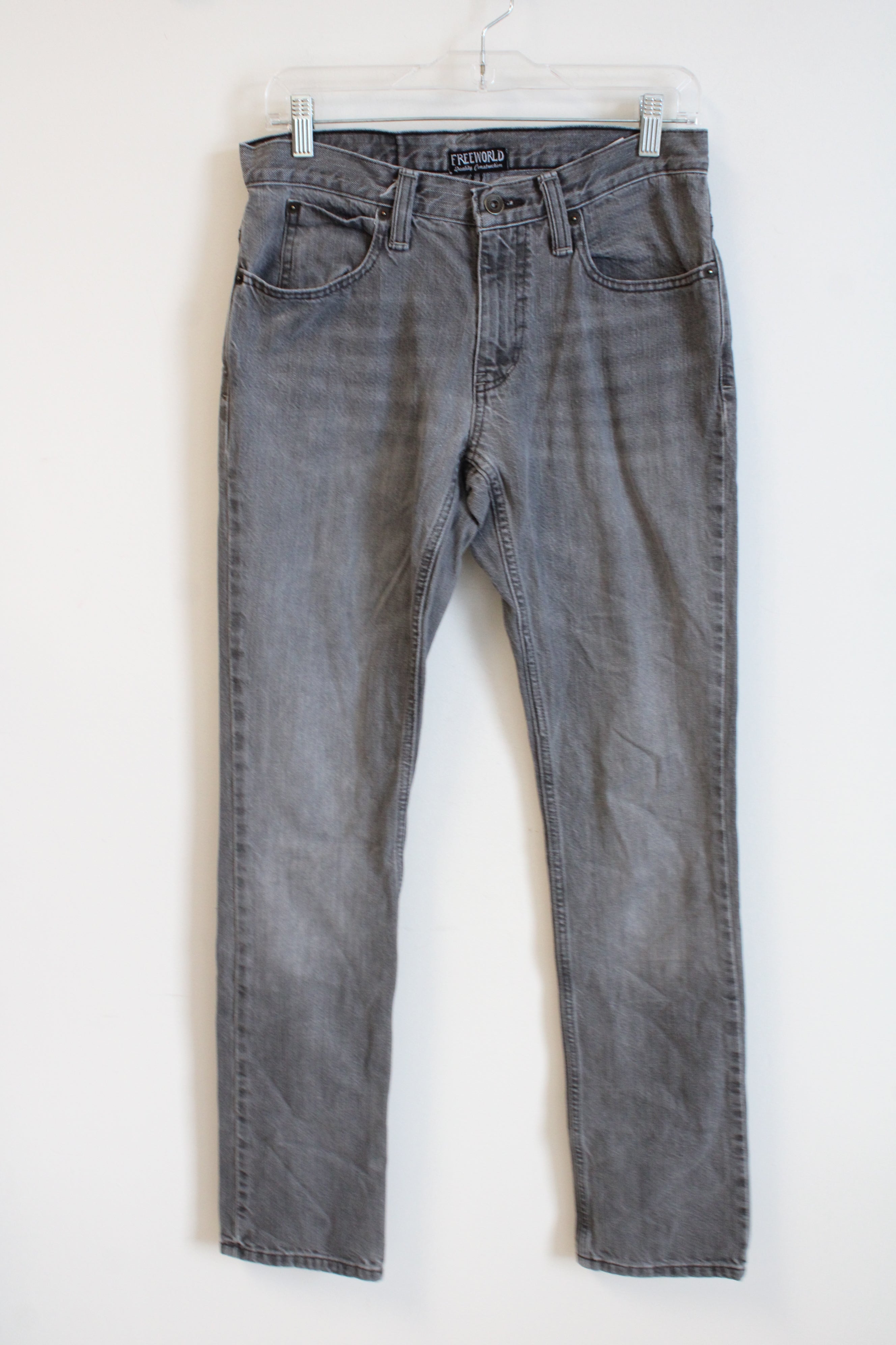 Freeworld Quality Construction Messenger Gray Jeans | 30