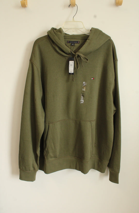 NEW Tommy Hilfiger Olive Green Hoodie | XXL