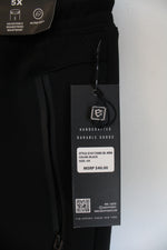 NEW Encrypted Black Cargo Shorts with Zipper Pockets and Drawstring | 5XL