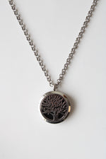 Silver Tree Locket Necklace
