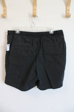 NEW No Boundaries Black Drawstring Shorts with Elastic Waistband | M