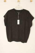 NEW Grade & Gather Charcoal Gray Knit Sweater Top | L