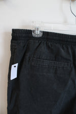 NEW No Boundaries Black Drawstring Shorts with Elastic Waistband | M