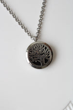 Silver Tree Locket Necklace