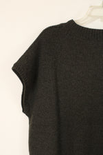 NEW Grade & Gather Charcoal Gray Knit Sweater Top | L
