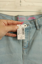 New Children's Place Skimmer Bermuda Jean Shorts | 14