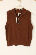 NEW Joie Burnt Orange Sweater Vest | M