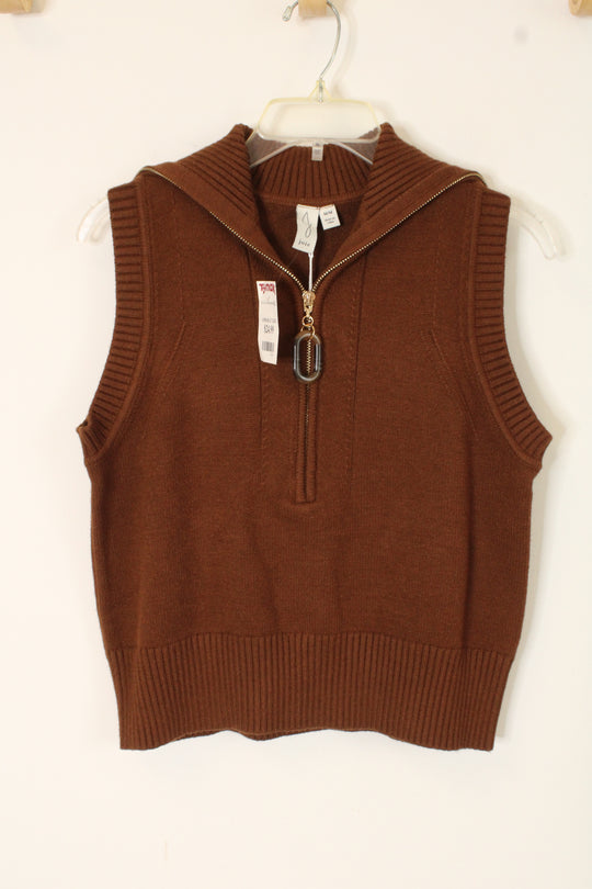 NEW Joie Burnt Orange Sweater Vest | M