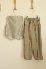 Great Guy Tan Vest and Pants Suit Set size 4T
