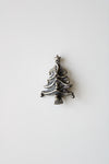 Solid Sterling Silver Christmas Tree Pin