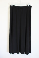 NY Collection Black Stretch Skirt | XL