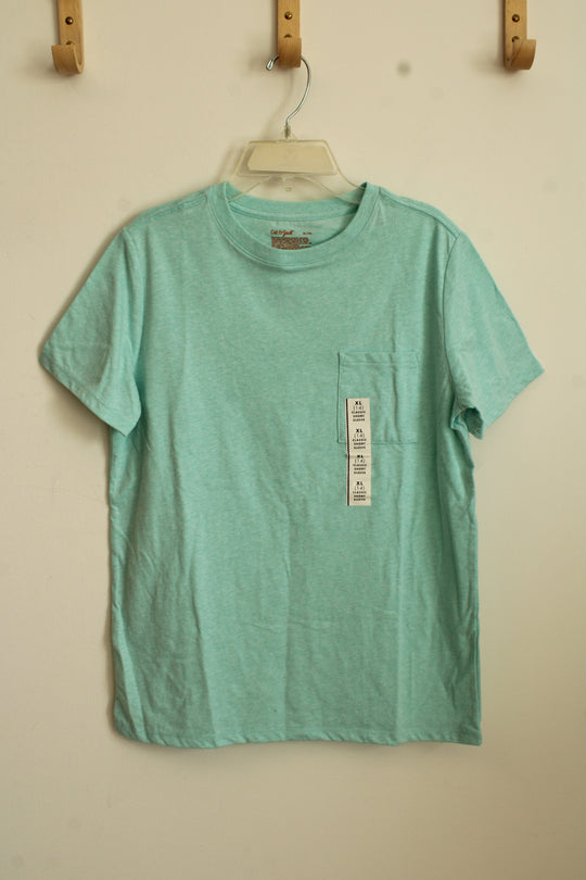 New Cat & Jack Teal Classic SS Shirt | 14