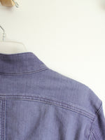 NEW Chico's Platinum Purple Denim Jacket | 2 (L)