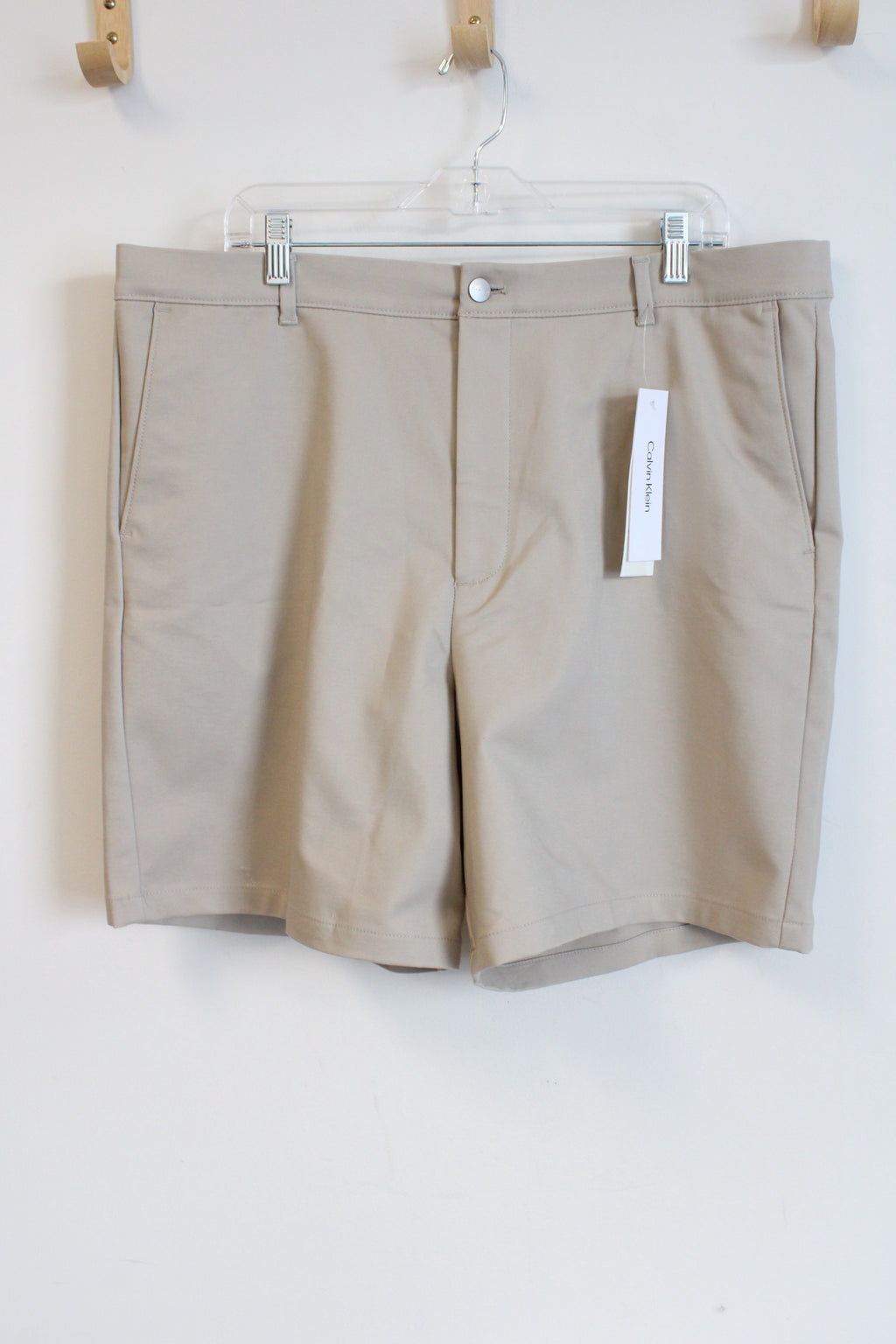 NEW Calvin Klein Tan 7" Shorts | 38W