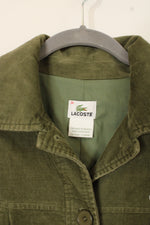 Lacoste Olive Green Corduroy Peacoat | 38
