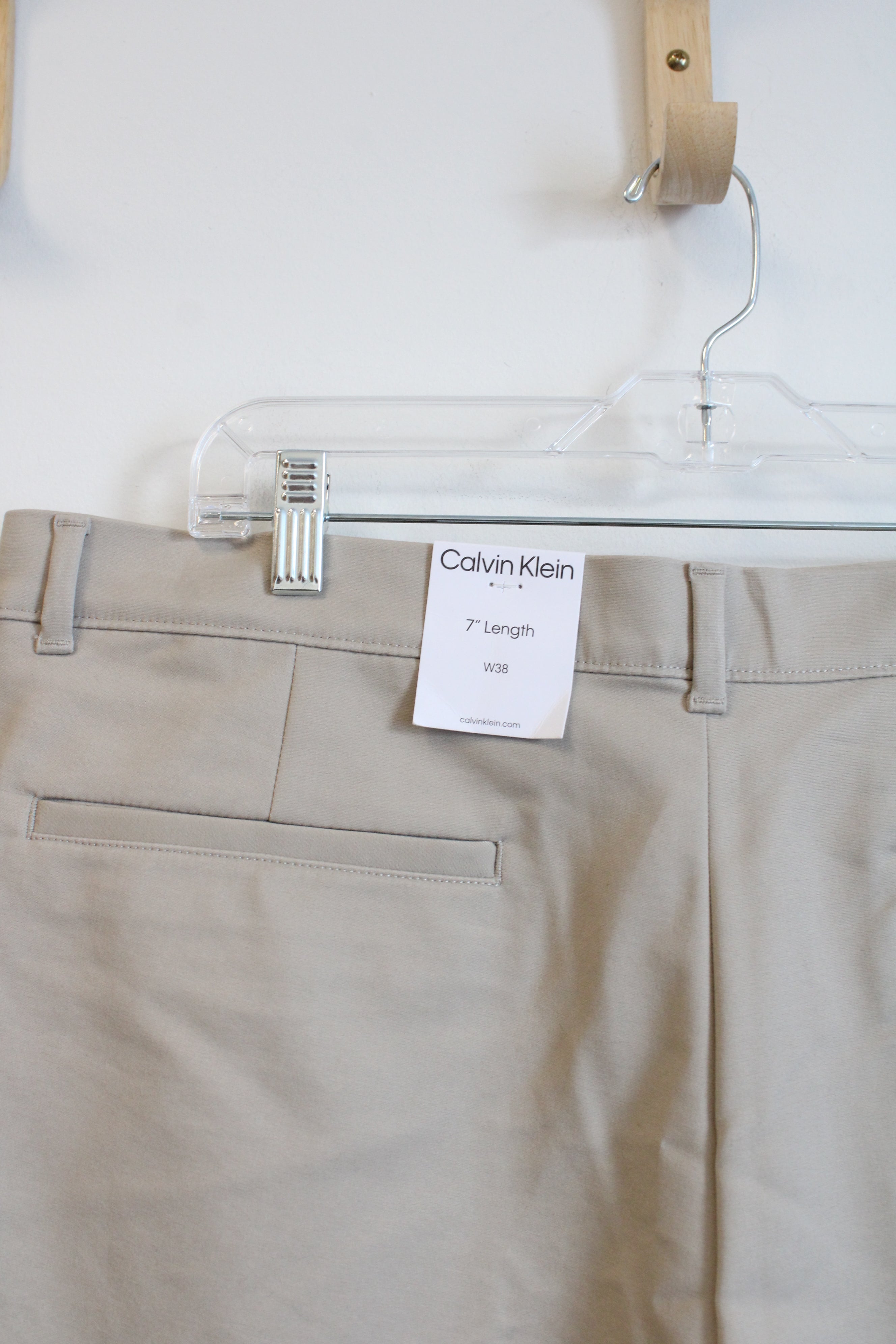 NEW Calvin Klein Tan 7" Shorts | 38W
