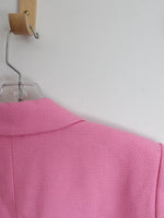 NEW Talbots Pink Tweed Short Sleeve Blazer | 16