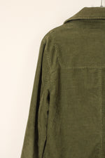 Lacoste Olive Green Corduroy Peacoat | 38