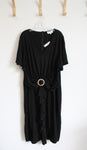 NEW Hanna Nikole Black Belted Dress | 24W