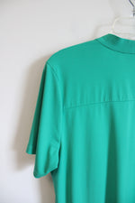 Susan Graver Green Open Cardigan | M
