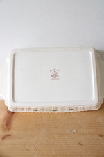 Belleek Everyday 3-Leaf Clover Woven Rectangle Baking Dish