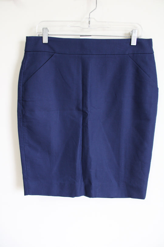 NEW J.Crew The Pencil Blue Skirt | 10