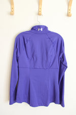 Under Armour Fitted Purple Full Zip Running Jacket | M