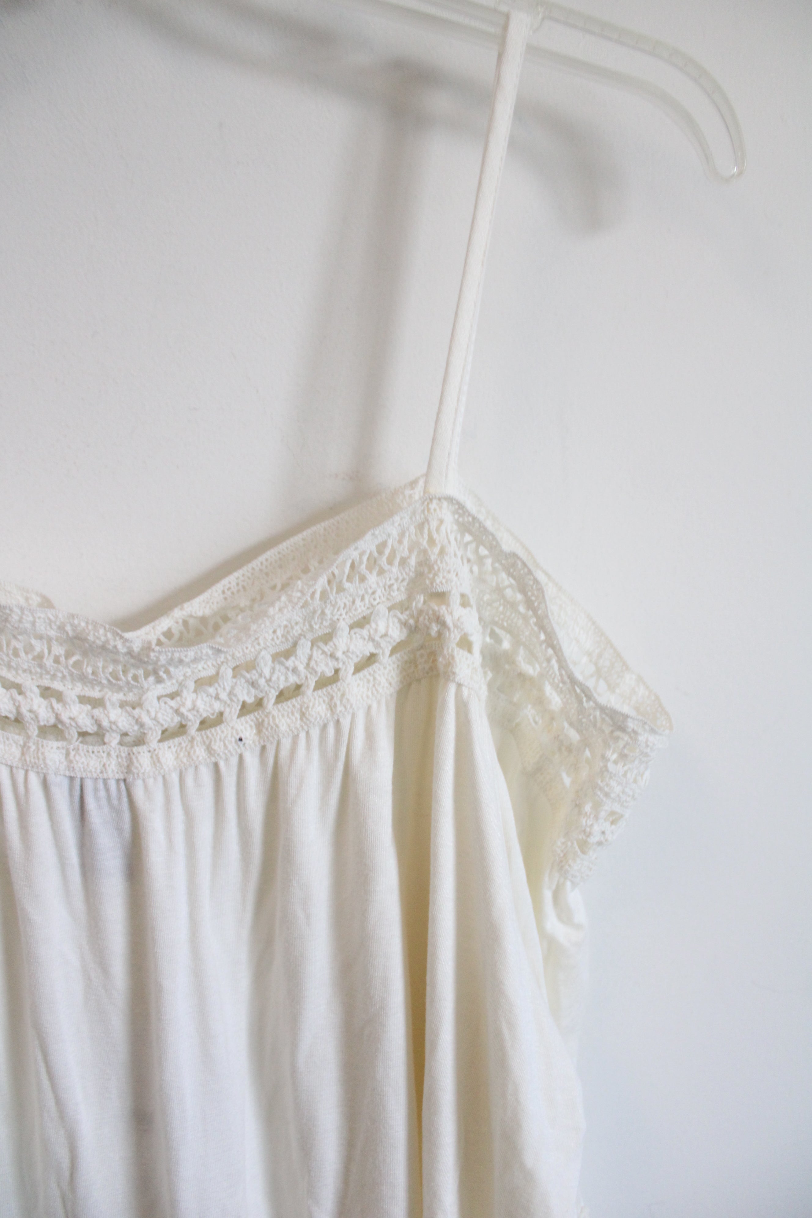 NEW Rue 21 White Lace Cold Shoulder Top | XL