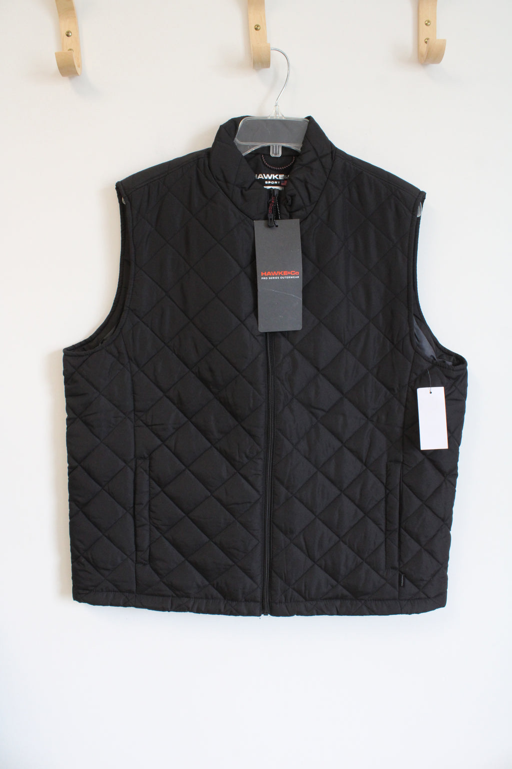 NEW Hawk & Co. PRo Series Outerwear Black Quilted Puffer Vest | L