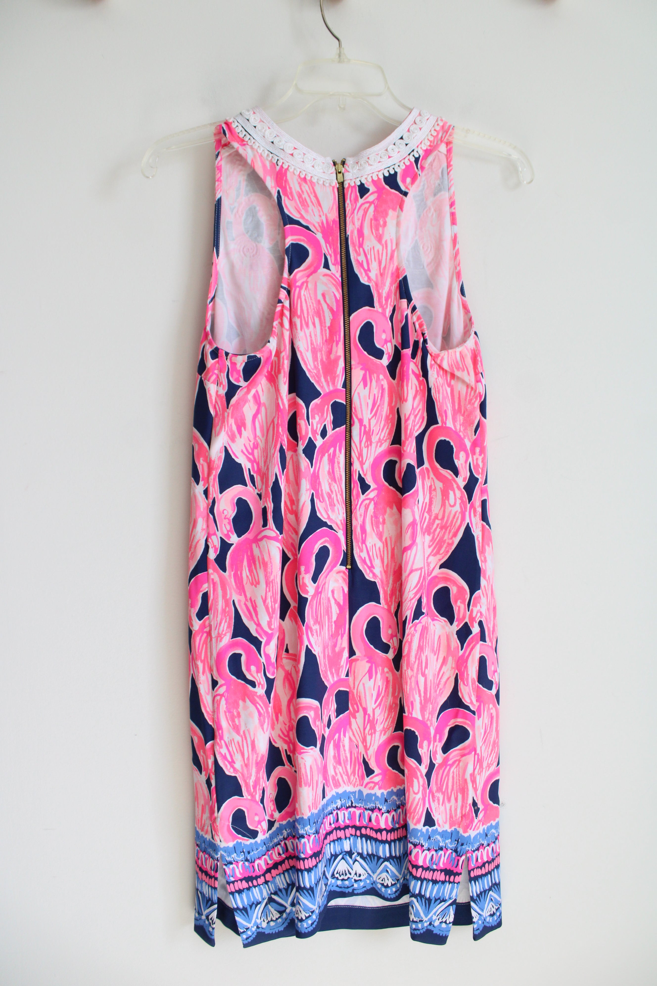 Lilly Pulitzer Carlotta High Tide Flamingo Dress | 0