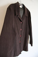 Jaclyn Smith Brown Button Down Top | XL