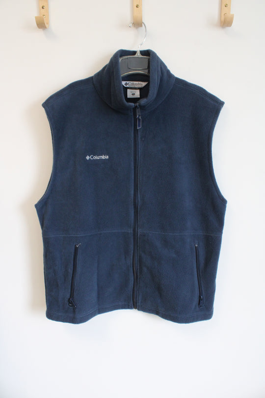 Columbia Teal Fleece Vest | L