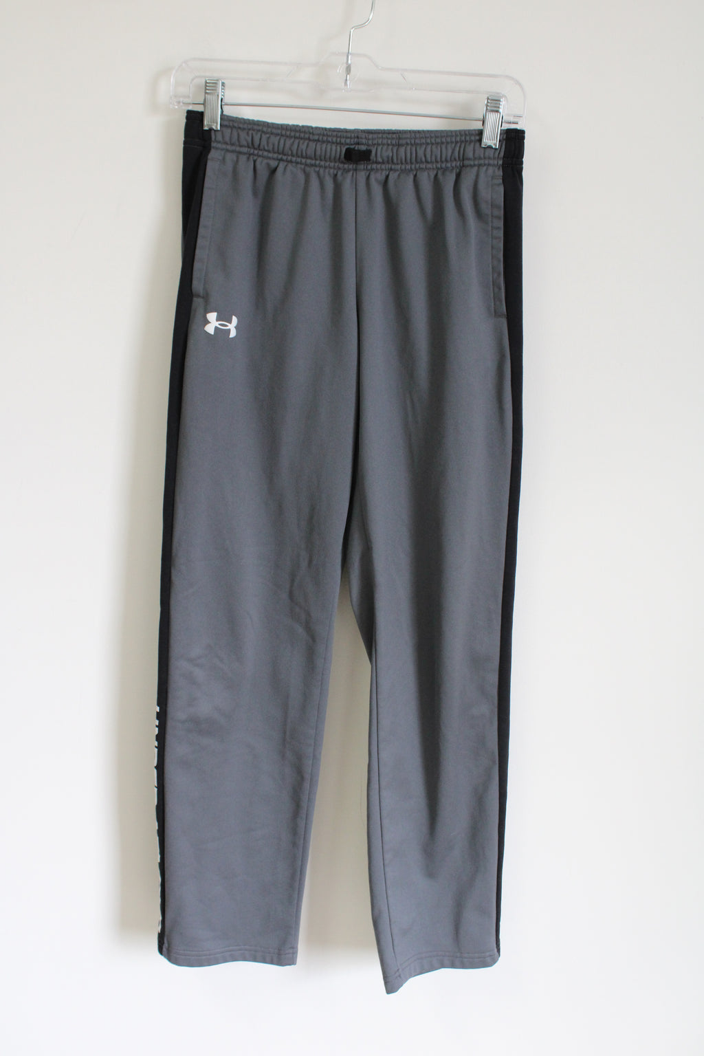 Under Armour Loose Fit Gray Fleece Lined Pants | Youth L (14/16)