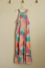 Cat & Jack Pastel Layered Tie-dye Maxi Dress | 10/12