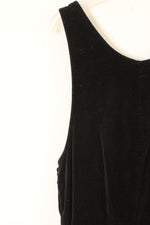 Warner Bros. Vintage Black Velour Tweety Bird Embroidered Dress | L