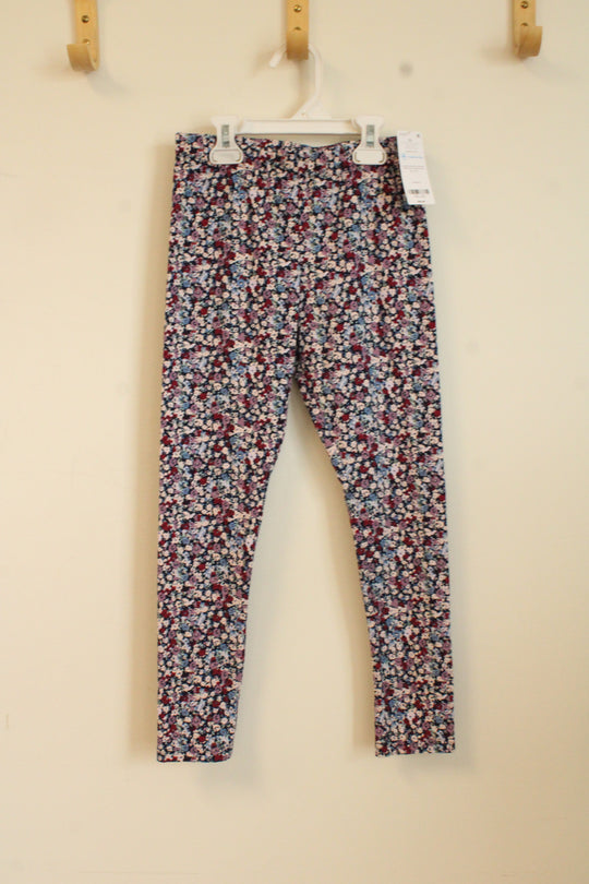 NEW Carters Blue and Purple Floral Leggings | 10