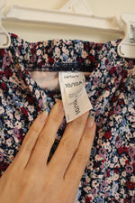 NEW Carters Blue and Purple Floral Leggings | 10
