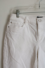 Ann Taylor Curvy White Jeans | 8
